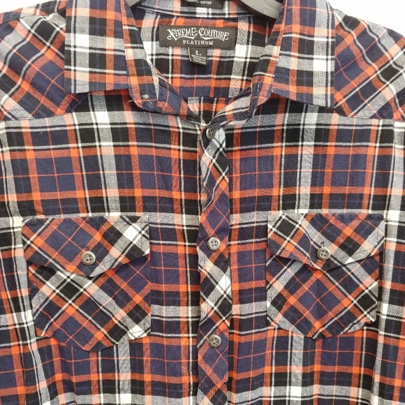 Men's Xtreme Couture Platinum Long sleeve Button - Picture 7 of 8